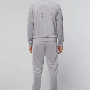 Cheap Sovana Velour Track Jacket- Sleet Velour