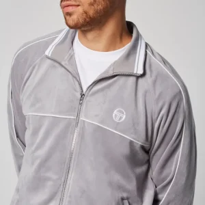 Cheap Sovana Velour Track Jacket- Sleet Velour