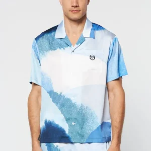 Discount Spiaggia Cabana Shirt- Maritime Blue/ Multi Matching Separates