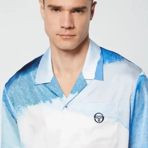 Flash Sale Spiaggia Cabana Shirt- Maritime Blue/ Multi View All