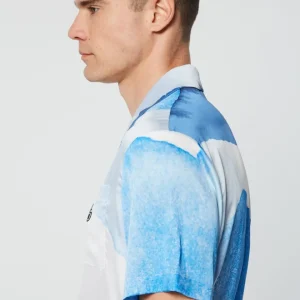 Flash Sale Spiaggia Cabana Shirt- Maritime Blue/ Multi View All