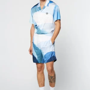 Shop Spiaggia Cabana Short- Maritime Blue/ Multi Shorts And Swim