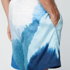 Shop Spiaggia Cabana Short- Maritime Blue/ Multi Shorts And Swim