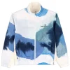 Shop Spiaggia Track Jacket- Maritime Blue/ Multi Jackets