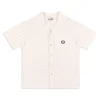 New Ulivo Crochet Shirt- Brilliant White Knitwear