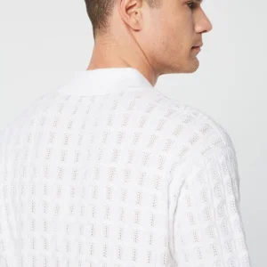 Flash Sale Ulivo Crochet Shirt- Brilliant White T-Shirts