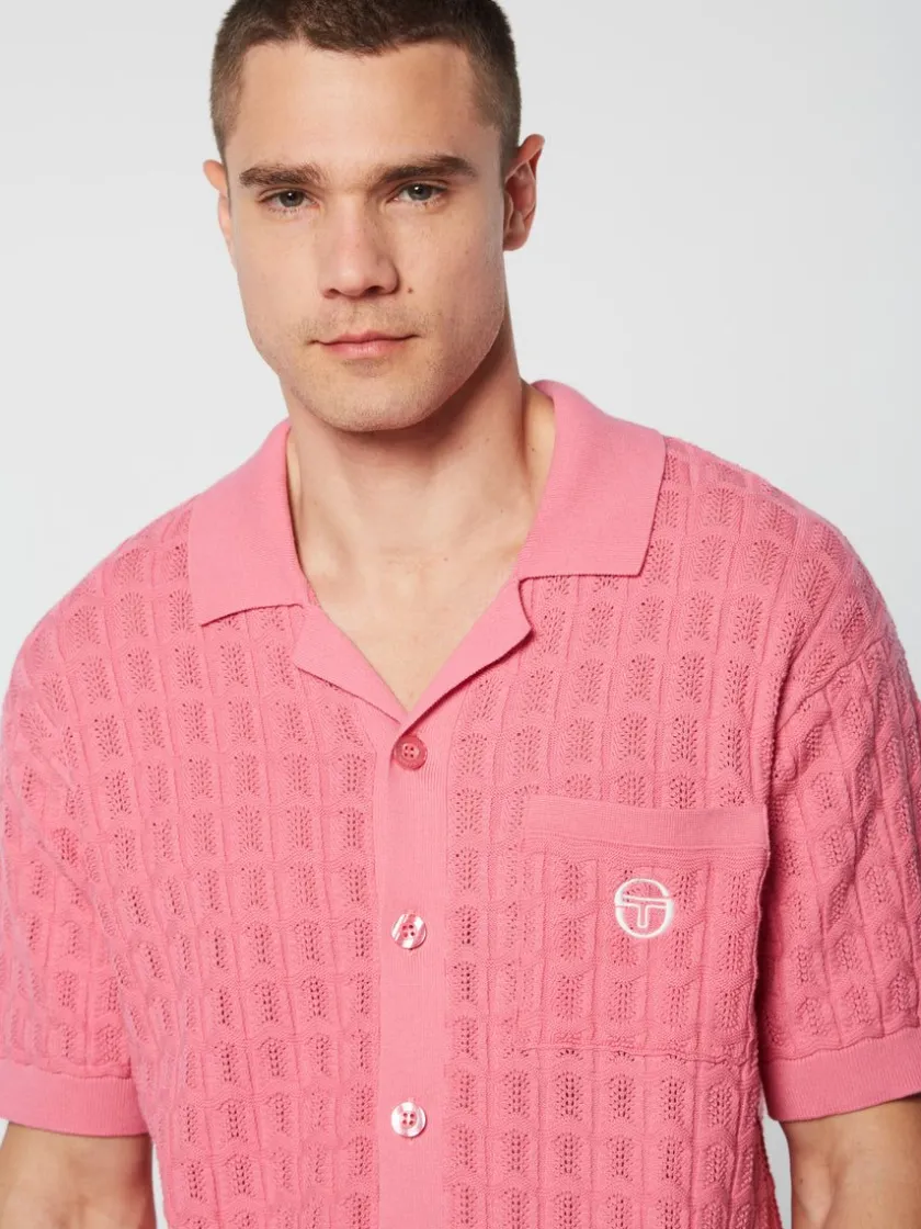 ulivo_crochet_shirt_wild_rose_4-3.webp Discount Ulivo Crochet Shirt- Wild Rose Knitwear