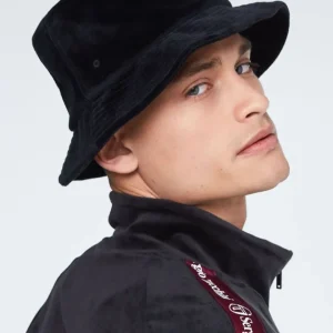 Sale Velour Bucket Hat-Black View All