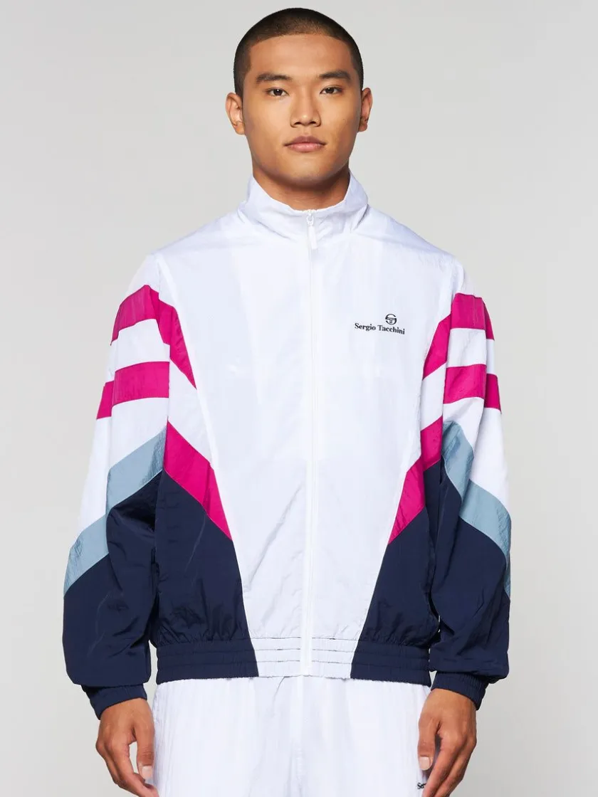 verona_track_jacket_white_multi_1-2.webp Outlet Verona Track Jacket- White/ Multi Nylon