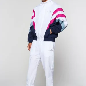 Outlet Verona Track Jacket- White/ Multi Nylon