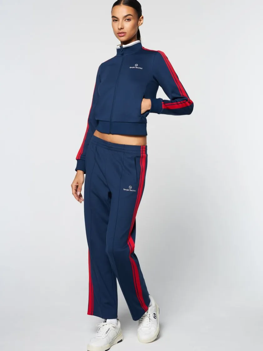 womens_damarindo_track_jacket_maritime_blue_2.webp Online Women'S Damarindo Track Jacket- Maritime Blue For The Court