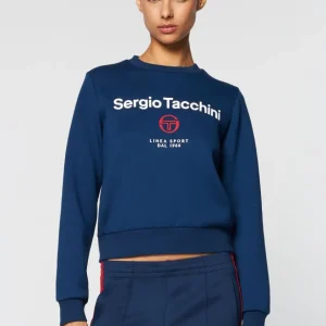 Best Women'S Linea Sport Crewneck- Maritime Blue For The Court