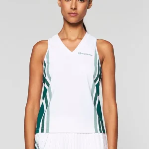 Discount Women'S Monza Tennis Tank- Brilliant White Tops And Sports Bras