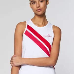 Shop Women'S Ortica Tennis Tank- White Tops And Sports Bras