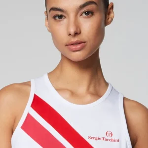 Shop Women'S Ortica Tennis Tank- White Tops And Sports Bras