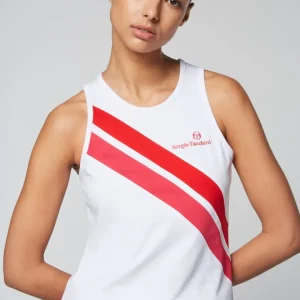 Shop Women'S Ortica Tennis Tank- White Tops And Sports Bras