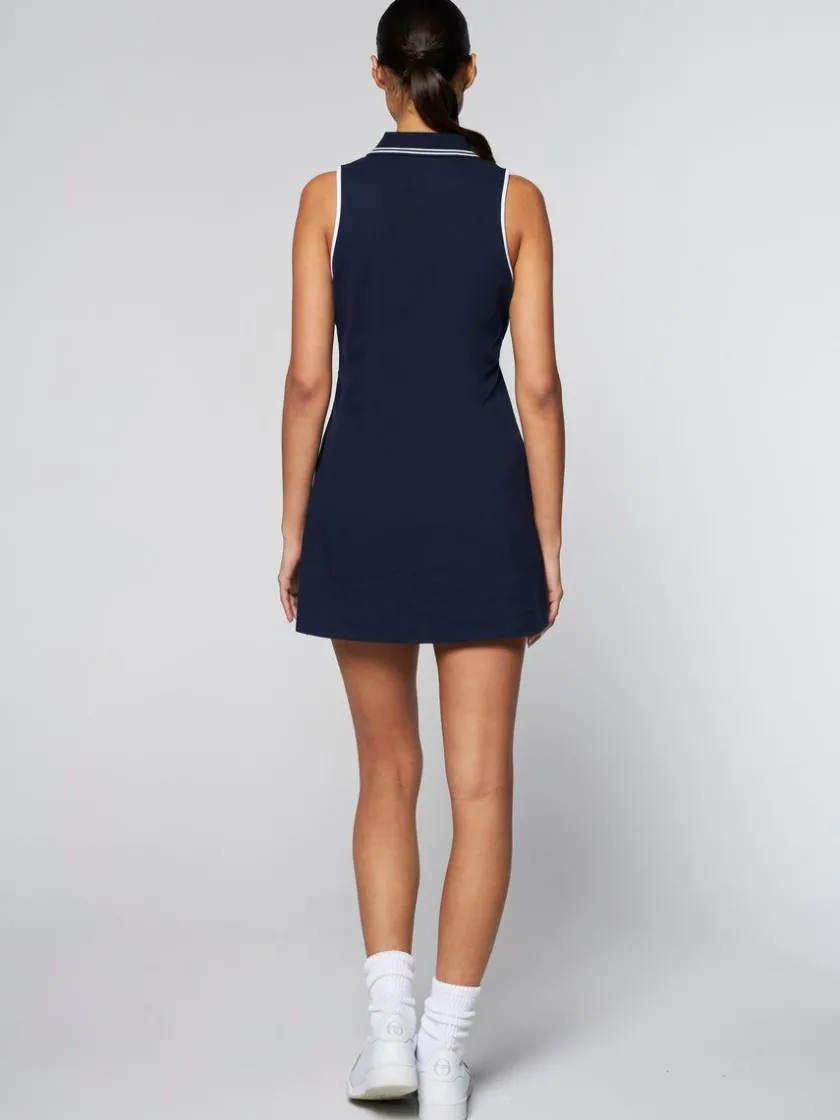 womens_vigentino_tennis_dress_maritime_blue_2.webp Outlet Women'S Vigentino Tennis Dress- Maritime Blue Dresses