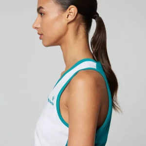 Fashion Women'S Vigentino Tennis V-Neck Tank Top- White Tops And Sports Bras