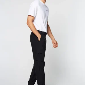 Shop Woven Cargo Jogger Pants- Black Pants And Sweatpants