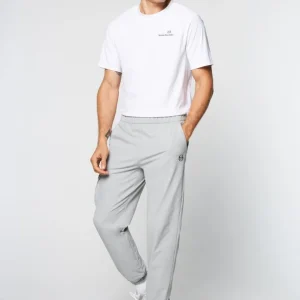 Outlet Woven Cargo Jogger Pants- Heather Grey Nylon